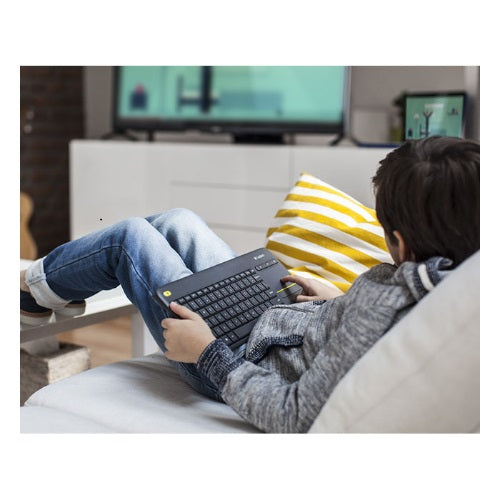 Logitech K400 Plus Wireless Keyboard with Touchpad & Entertainment Media Keys Tiny USB Unifying receiver for HTPC connected TVs ~KBLT-K830BT - Image 2