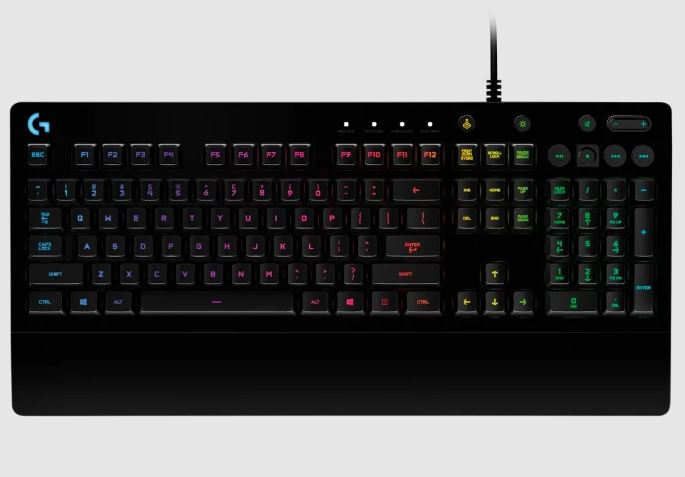 Logitech G213 Prodigy RGB Gaming Keyboard, 16.8 Million Lighting Colors Mech-Dome Backlit Keys Dedicated Media Controls Spill-Resistant Durable - Image 2
