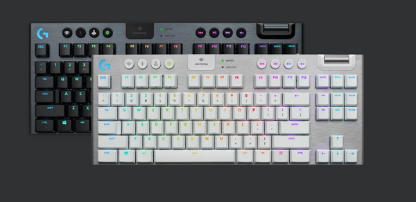 (LS) Logitech G915 TKL Tenkeyless Wireless RGB Gaming Keyboard Tactile White Bluetooth enabled device with Windows 8 or later, macOS X 10.11 or later