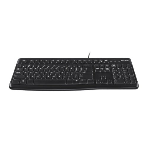Logitech K120 Wired Keyboard Quiet typing Spill-resistant Durable keys Thin profile Curved space bar Adjustable tilt legs - Image 2