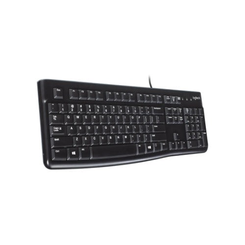 Logitech K120 Wired Keyboard Quiet typing Spill-resistant Durable keys Thin profile Curved space bar Adjustable tilt legs - Image 3