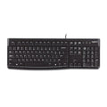 Logitech K120 Wired Keyboard Quiet typing Spill-resistant Durable keys Thin profile Curved space bar Adjustable tilt legs - Image 1