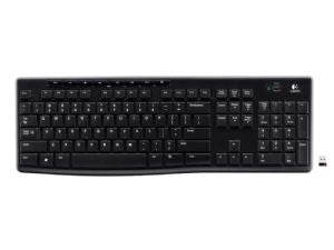 Logitech K270 2.4 GHz Wireless Full Size Keyboard 128-bit AES encryption 24-month battery life Spill resistant Durable UV-coated keys - Image 4