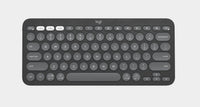 Logitech PEBBLE KEYS 2 K380S Slim, minimalist Bluetooth® Wireless Keyboard with customizable keys (Graphite) - Image 1