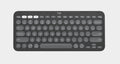 Logitech PEBBLE KEYS 2 K380S Slim, minimalist Bluetooth® Wireless Keyboard with customizable keys (Graphite) - Image 1
