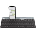 Logitech K580 Unifying Slim Easy Switch Multi-Device Wireless Keyboard - 18 months Battery Life,  Mac/iOS/Andriod/Windows, Bluetooth + USB - Graphite - Image 1