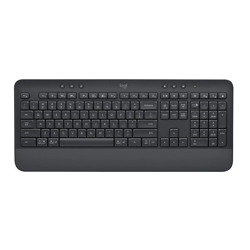 Logitech Signature K650 Comfort Full-Size Wireless Keyboard with Wrist Rest Graphite - Image 5