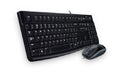 Logitech MK120 Keyboard & Mouse Combo Quiet typing and Spill resistant High-definition optical tracking Thin profile 3yr wty - Image 1
