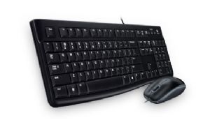 Logitech MK120 Keyboard & Mouse Combo Quiet typing and Spill resistant High-definition optical tracking Thin profile 3yr wty - Image 1