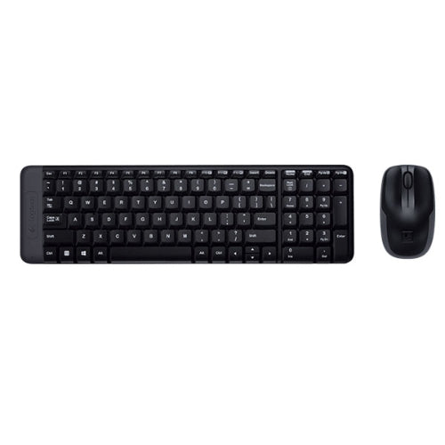 Logitech MK220 Wireless Keyboard & Mouse Combo Much smaller design, same keys 2.4 GHz 128-bit AES encryption Fewer battery hassles - Image 2