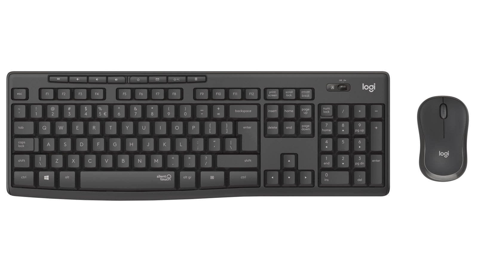Logitech MK295 Wireless SILENT  KEYBOARD AND MOUSE COMBO, 2.4GHZ USB RECEIVER - 1YR WTY - Image 1