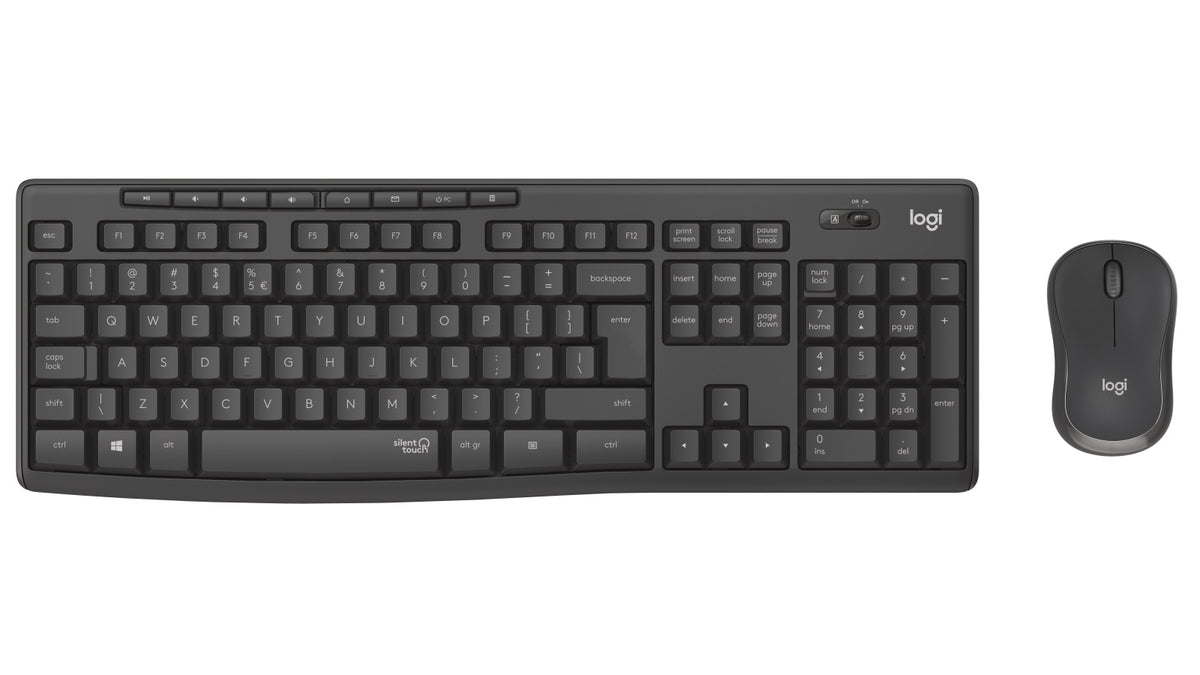 Logitech MK295 Wireless SILENT  KEYBOARD AND MOUSE COMBO, 2.4GHZ USB RECEIVER - 1YR WTY - Image 1