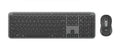 Logitech SIGNATURE SLIM COMBO MK950 -Graphite Keyboard Full-size layout with number pad Mouse 1000 DPI 1-Year Limited Hardware Warranty - Image 1