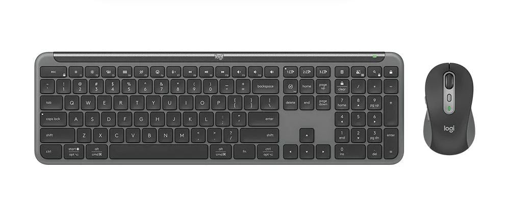 Logitech SIGNATURE SLIM COMBO MK950 -Graphite Keyboard Full-size layout with number pad Mouse 1000 DPI 1-Year Limited Hardware Warranty - Image 1