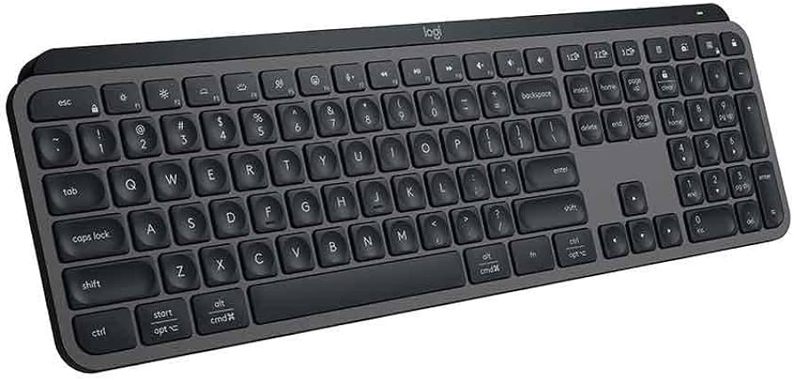 Logitech MX KEYS S Wireless ILLUMINATED Keyboard/ Rechargeable Li-Po (1500 mAh) battery Graphite  1-Year Limited Hardware Warranty - Image 3