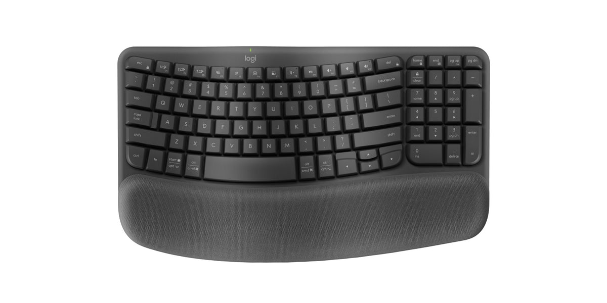 Logitech Ergo Series Wave Keys Wireless Ergonomic Keyboard (Graphite) - Image 5