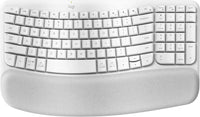 (LS) Logitech Ergo Series Wave Keys Wireless Ergonomic Keyboard (Off-white) - Image 1
