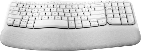 (LS) Logitech Ergo Series Wave Keys Wireless Ergonomic Keyboard (Off-white)