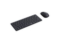 RAPOO X9010M Multi-mode Aluminium Base, Wireless Ultra-slim Combo Set, up to 12 Months Battery, Bluetooth or 2.4Ghz.  Office Business Retail Grey - Image 1