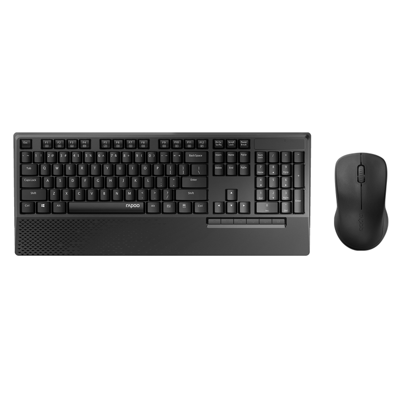 RAPOO X1960 Wireless Mouse and Keyboard Combo with Palm Res -1000DPI, Wireless 2.4G, 10m Range, Spill Resistant, Plug-and-Play - Image 1