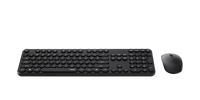RAPOO Wireless Stylish, Spill-Resistant, Retro Style Round Key, 1000DPI, 2.4G Connection, 10M Range, Nano Receiver, Optical Mouse & Keyboard Black - Image 4