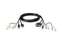 Aten KVM Cable 1.8m with HDMI, USB & Audio to DVI-D (Single Link), USB & Audio - Image 1
