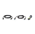 Aten 2M USB DisplayPort KVM Cable Kit, Enables the connection of Video, USB Keyboard/Mouse and Audio (Speaker) - Image 1