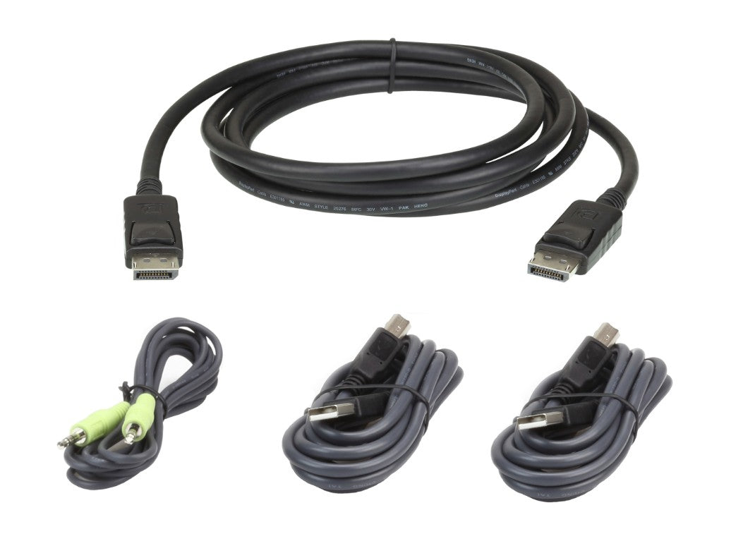 Aten 1.8m USB DisplayPort Secure KVM Cable Kit - Image 2