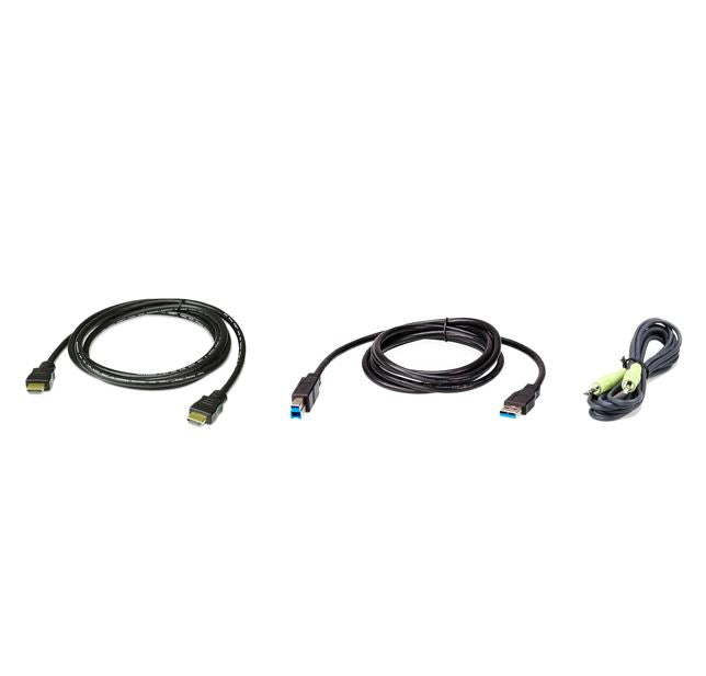 Aten 2L-7D02UHX3 KVM Cable 1.8m with HDMI, USB & Audio to HDMI, USB & Audio - Image 1