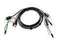 Aten KVM Cable 1.8m with HDMI, USB & Audio to HDMI, USB & Audio - Image 1