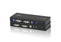 Aten DVI Dual View KVM Extender with Audio, RS232, EDID mode support, Sun/Mac KB/MS support - Image 1