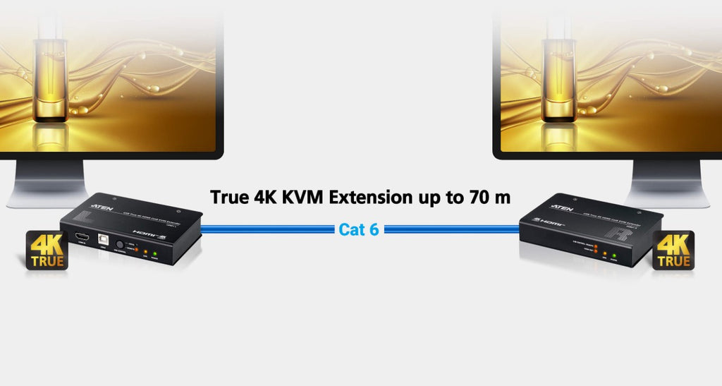 ATEN USB True 4K HDMI Cat 6 KVM Extender (4K @ 70 m) - Image 3