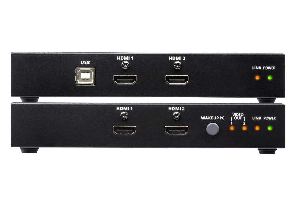 ATEN USB HDMI Dual View HDBaseT™ 2.0 KVM Extender (4K@100m for Single View), 1x CE824L and 1x CE824R - Image 2