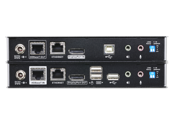 Aten 4K DisplayPort HDBaseT 2.0 KVM Extender with RS232, Ethernet extension, Long Reach mode extends up to 1920 x 1080 @ 150m, can mix CE920 T/R with