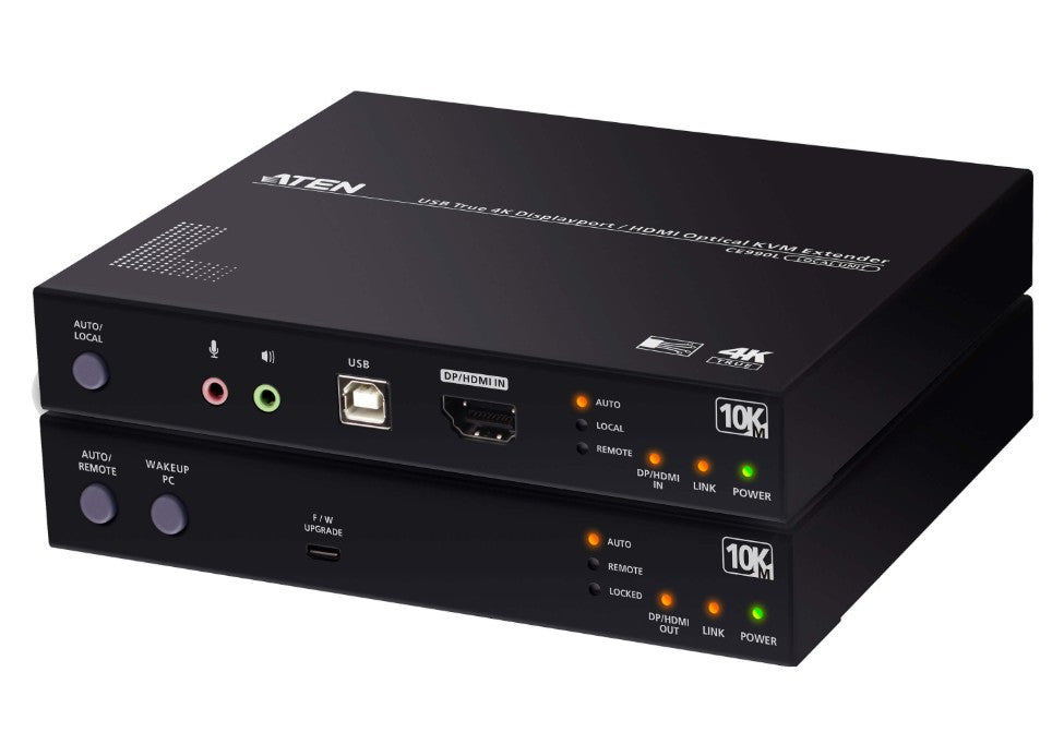 Aten USB True 4K DisplayPort/HDMI Optical KVM Extender (True 4K @ 10 km) - Image 1