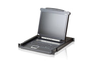 Aten Rackmount Single Rail LCD Console VGA PS/2-USB w/ 17" LCD Display, 1x Custom KVM Cable Included, 1280x1024@75hz Display, LED Illumination - Image 5