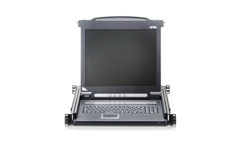 Aten Rackmount Single Rail LCD Console VGA PS/2-USB w/ 17" LCD Display, 1x Custom KVM Cable Included, 1280x1024@75hz Display, LED Illumination - Image 3