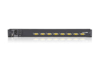 Aten Rackmount KVM Switch 8 Port VGA PS/2-USB w/ 19" LCD Display, 2x Custom KVM Cables Included, 1280x1024@75hz Display, LED Illumination - Image 2