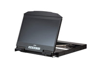 Aten Rackmount Dual Rail LCD Console VGA,HDMI,DVI & USB w/ 18.5" LCD Display, 1x Custom KVM Cable Included, 1920x1080@60hz Display, LED Illumination L - Image 2