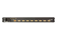 Aten Rackmount KVM Switch Single Rail 8 Port VGA PS/2-USB w/ 19" LCD Display, 2x Custom KVM Cables, 1280x1024@75hz Display, LED Illumination - Image 2