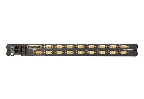 Aten Rackmount KVM Switch Single Rail 16 Port VGA PS/2-USB w/ 19" LCD Display, 2x Custom KVM Cables, 1280x1024@75hz Display, LED Illumination - Image 2