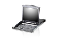 Aten Rackmount KVM Switch Single Rail 16 Port VGA PS/2-USB w/ 19" LCD Display, 2x Custom KVM Cables, 1280x1024@75hz Display, LED Illumination - Image 5