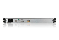 Aten Rackmount Dual Rail LCD Console VGA PS/2-USB w/ 19" LCD Display, 1x Custom KVM Cable Included, 1280x1024@75hz Display, LED Illumination - Image 2