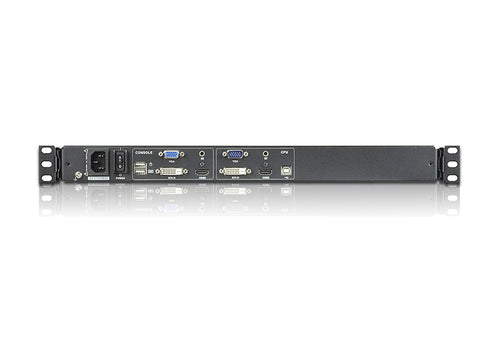 Aten Rackmount Single Rail LCD Console VGA,HDMI,DVI & VGA w/ 17.3" LCD Display, 1x Custom KVM Cable Included, 1920x1080@60hz Display, LED Illumination - Image 2