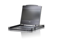 Aten Rackmount Single Rail LCD Console VGA,HDMI,DVI & VGA w/ 17.3" LCD Display, 1x Custom KVM Cable Included, 1920x1080@60hz Display, LED Illumination - Image 5