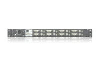 Aten Rackmount KVM Switch Single Rail 8 Port DVI USB w/ 17.3" LCD Display, 2x Custom KVM Cables, 1920x1200@60hz Display, LED Illumination - Image 2