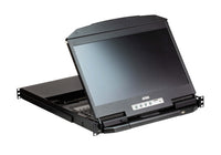 Aten 18.5" Short Depth 4-Port HDMI LCD KVM, Dual Rail and widescreen support, Superior video quality, Video DynaSync™, EDID Expert™ , Auto Scan mode - Image 2