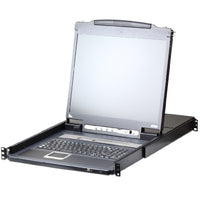 Aten 17" 1U Local/Remote Share Access 8-Port Single Rail LCD KVM over IP Switch - Image 2