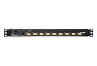Aten Rackmount KVM Switch Over IP Single Rail 8 Port VGA PS/2-USB w/ 19" LCD Display, 2x Custom KVM Cables, 1280x1024@75hz Display, LED Illumination - Image 2