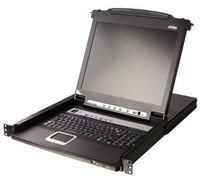 Aten Rackmount 17.3" FHD LCD 8-Port PS/2-USB VGA Single Rail LCD KVM Switch, control up to 256 computers from a single console - Image 4